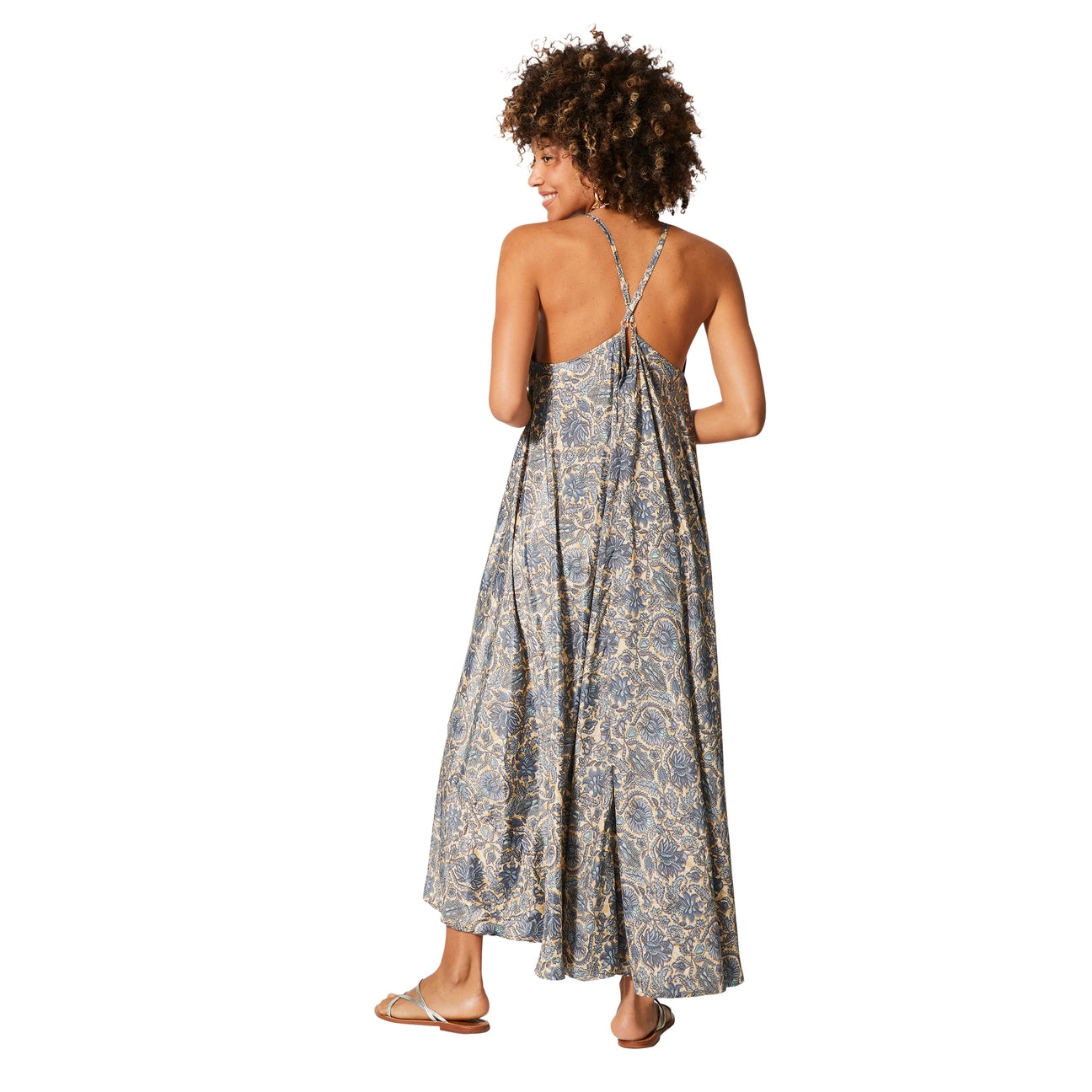 Aller Simplement ROBE ÉTÉ LONGUE SANS MANCHES grise