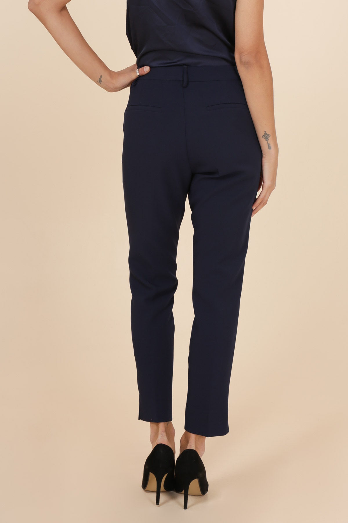 ATTENTIF  Pantalon Cigarette Taille Haute P1978