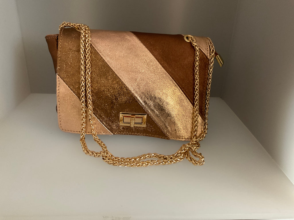 Chenson & Gorett  sac cuir multicolore brillant