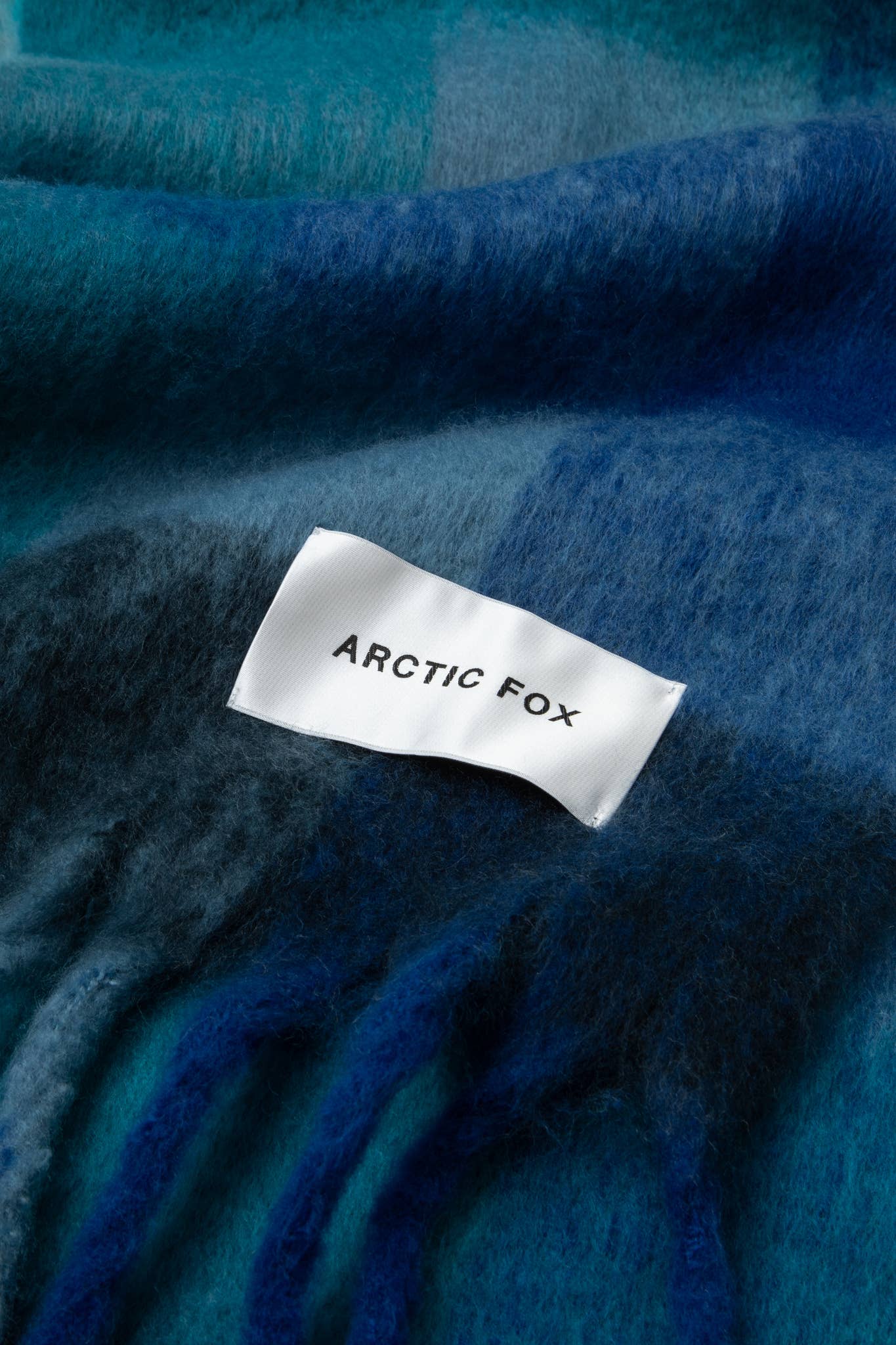 L'écharpe Reykjavik - 100 % recyclée - Blue Check - AW24