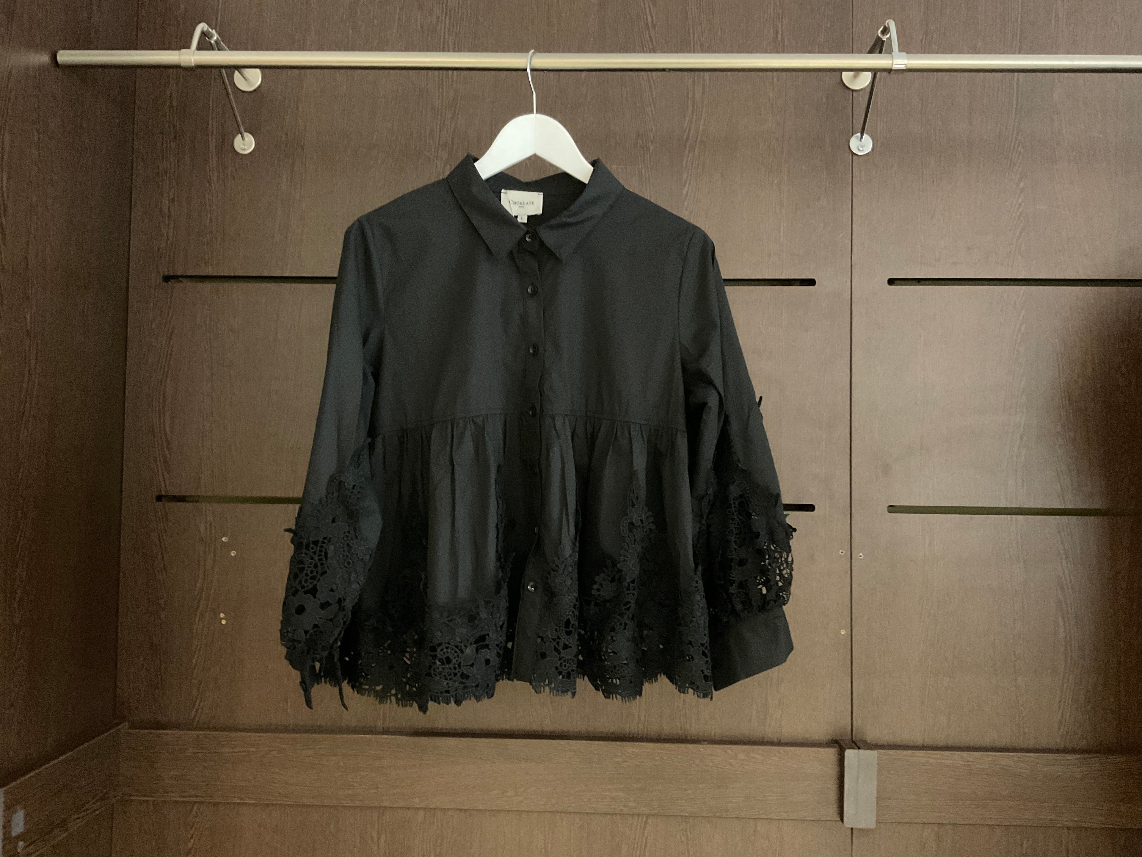 Choklate chemise dentelle