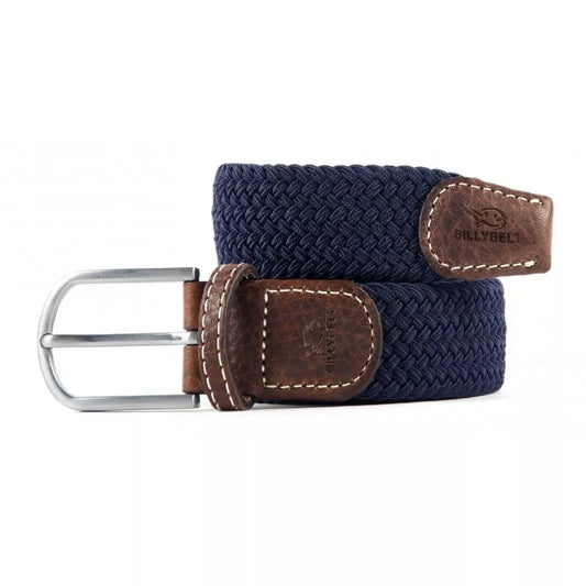 BILLY BELT CEINTURE BLEU MARINE TRESSÉE ÉLASTIQUE CM04