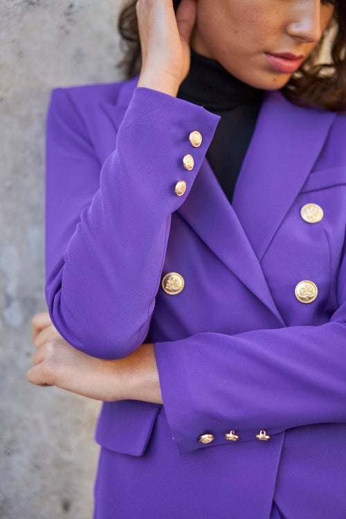 ATTENTIF Fitted Blazer With Golden buttons V1721B