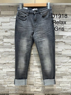 R Display Jean’s Mom gris Délavé D1918