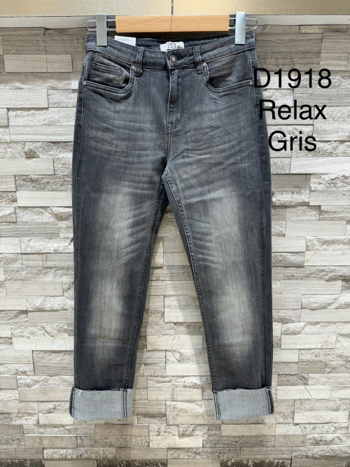 R Display Jean’s Mom gris Délavé D1918