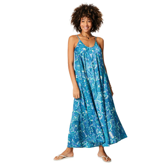 Aller Simplement ROBE ÉTÉ LONGUE SANS MANCHES bleu turquoise