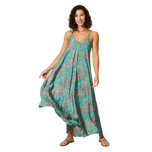 Aller Simplement ROBE ÉTÉ LONGUE SANS MANCHES vert turquoise
