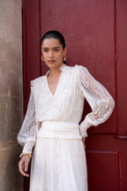 CHOKLATE  Blouse  en dentelle smokée