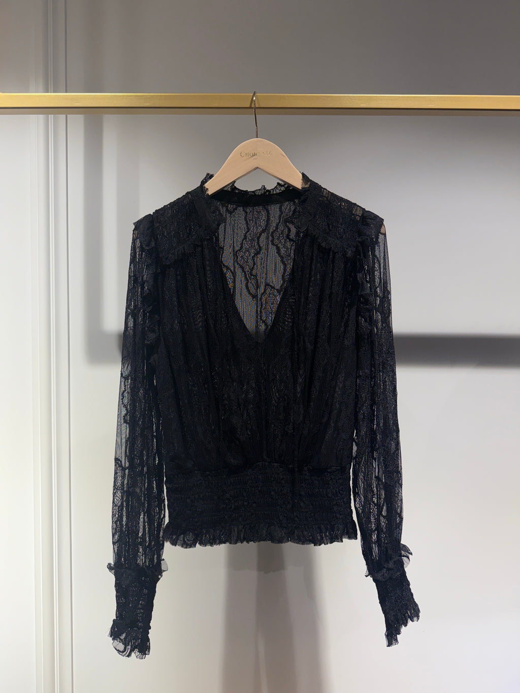 CHOKLATE  Blouse  en dentelle smokée