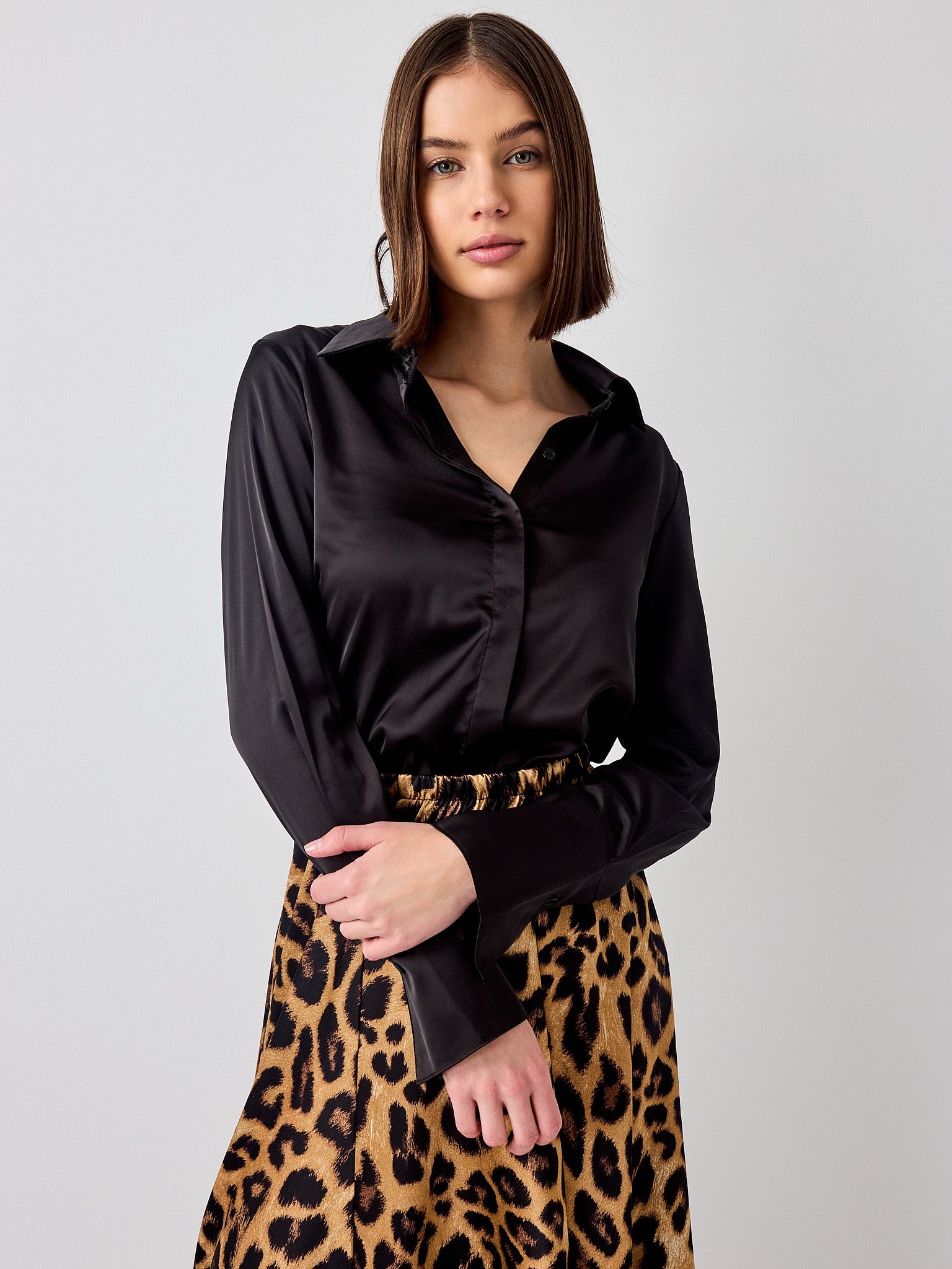 CHOKLATE Chemise Léa satinée