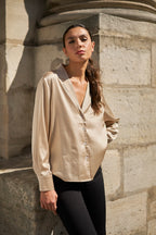 CHOKLATE Chemise col pyjama