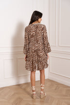 CHOKLATE Robe imprimée léopard