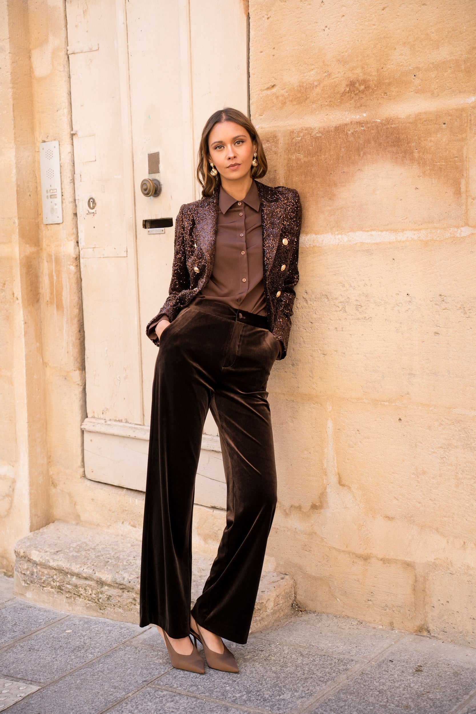 ATTENTIF Veste sequin V2521C
