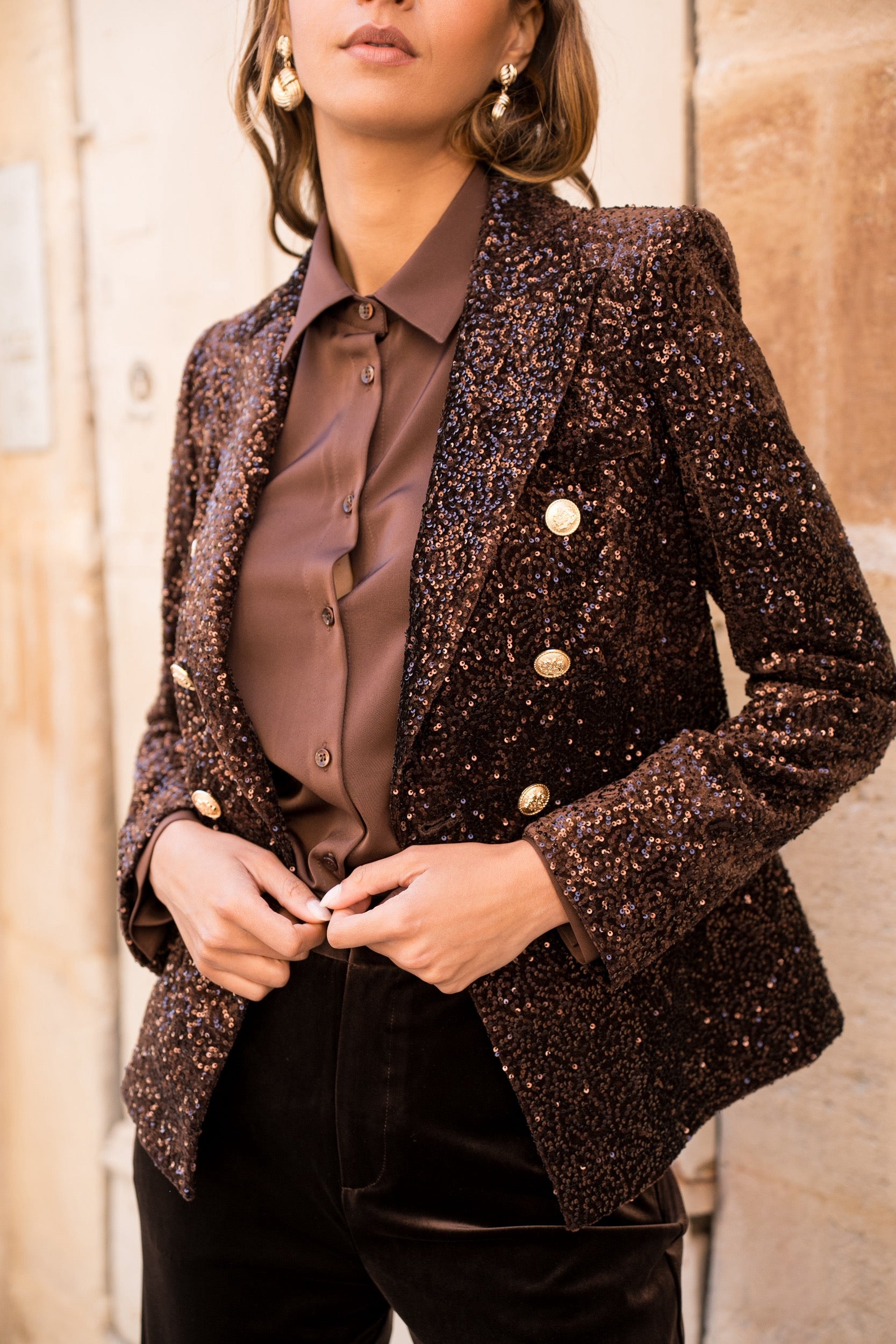 ATTENTIF Veste sequin V2521C