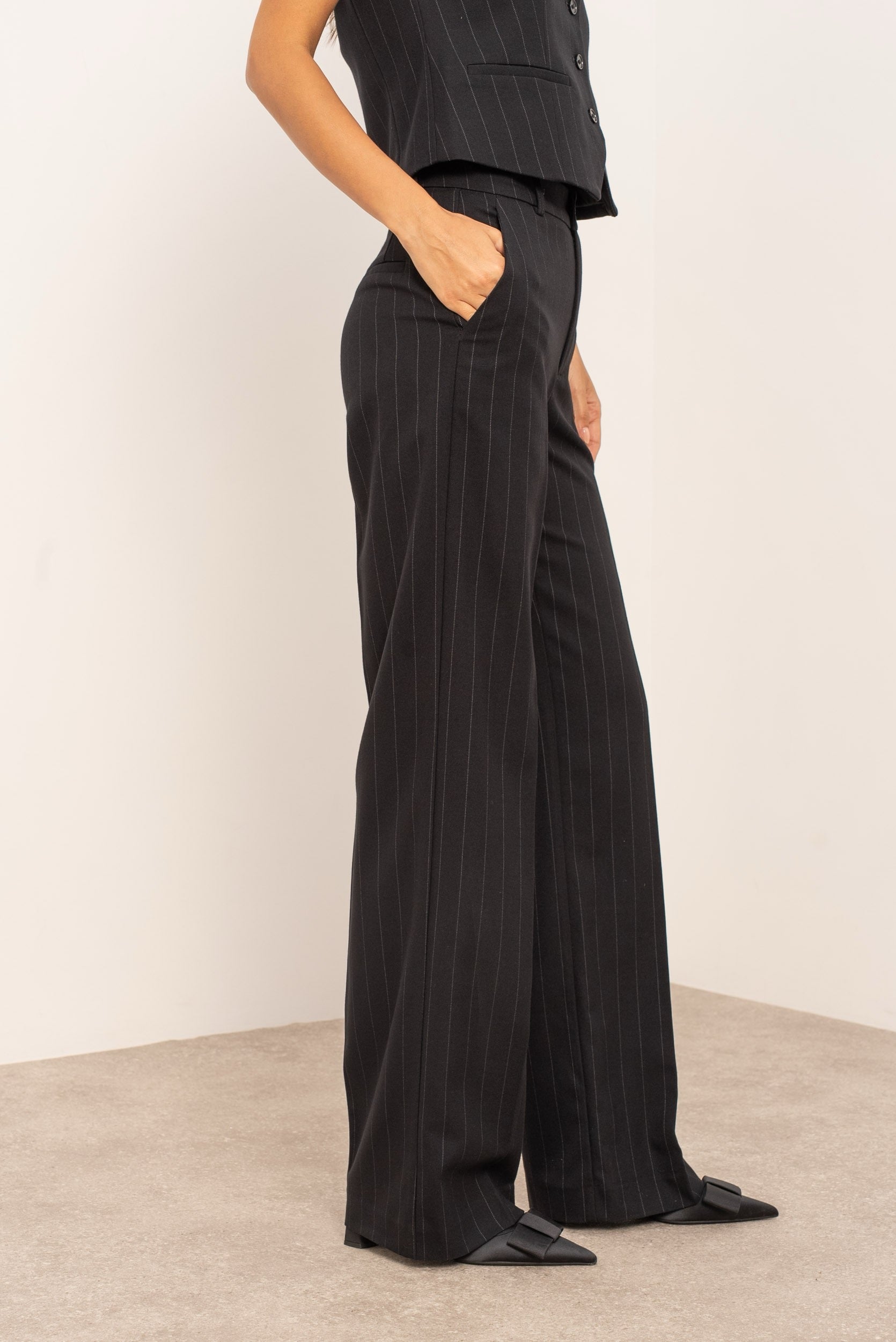 ATTENTIF Pantalon rayé P2412