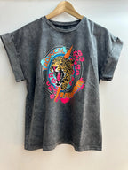 Loriane T-shirt délavé imprimé