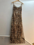 Loriane robe tulle léopard