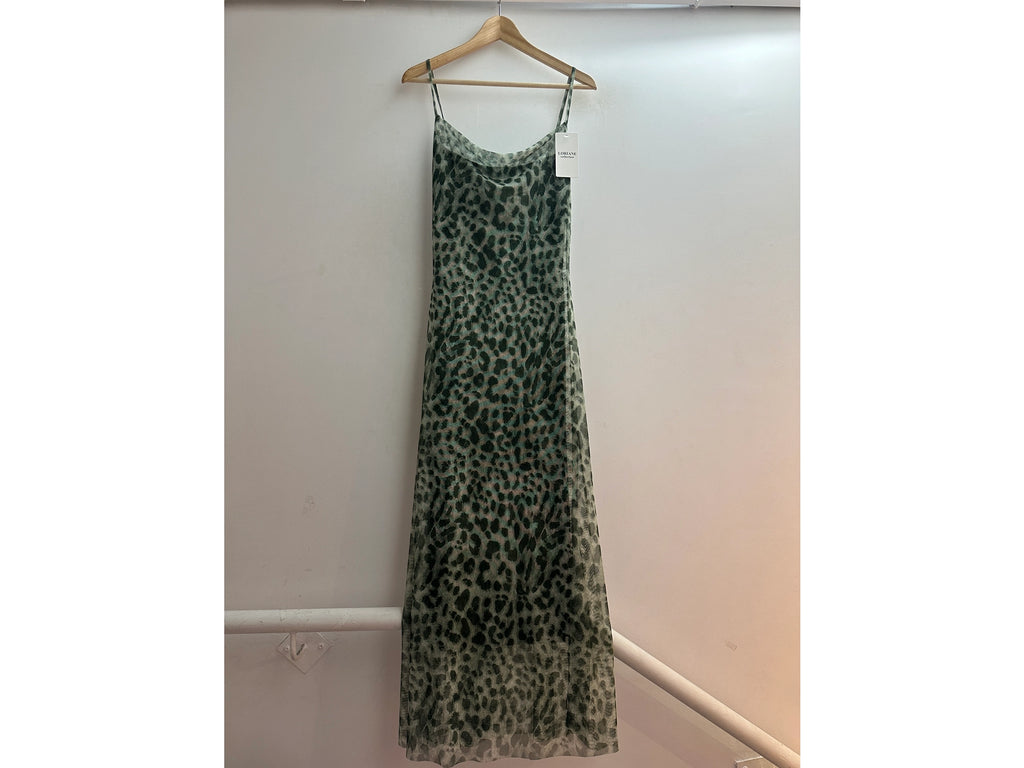 Loriane robe tulle léopard