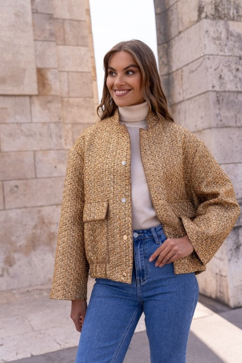 Attentif Veste bomber V2449 dorée