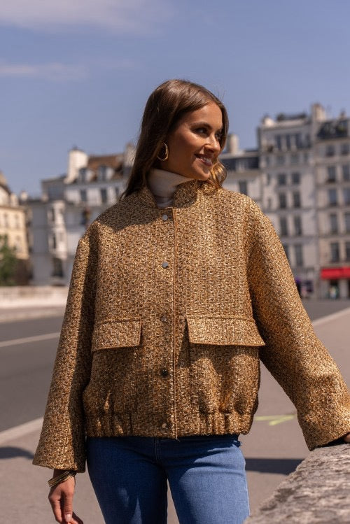 Attentif Veste bomber V2449 dorée