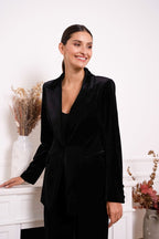 ATTENTIF Veste de costume velours V2228