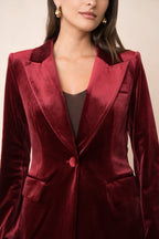 ATTENTIF Veste de costume velours V2228