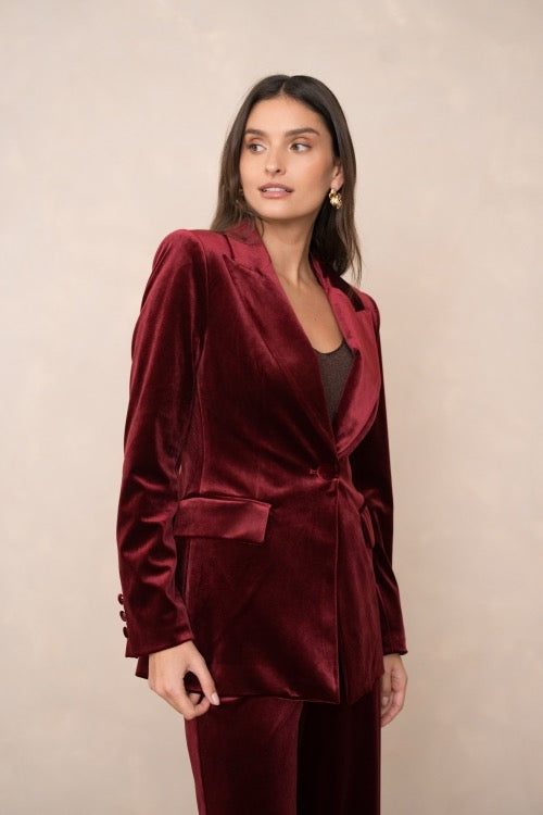 ATTENTIF Veste de costume velours V2228