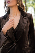 ATTENTIF Veste de costume velours V2228