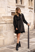 Choklate Robe noir en crochet