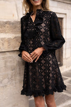 Choklate Robe noir en crochet