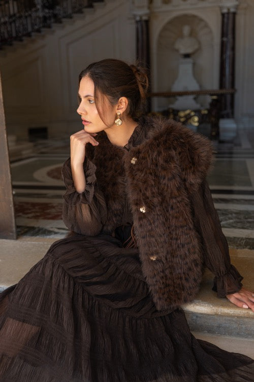 Choklate Veste sans manches Fourrure