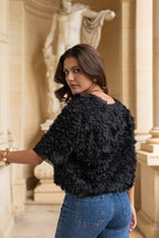 Choklate top en tulle