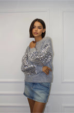 Chilli Girl pull manches sequins