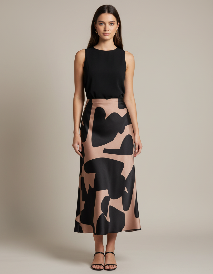 Loriane jupe longues imprimée