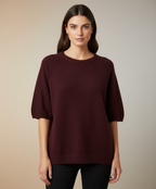 NOELINE Pull Alpaga manches courtes