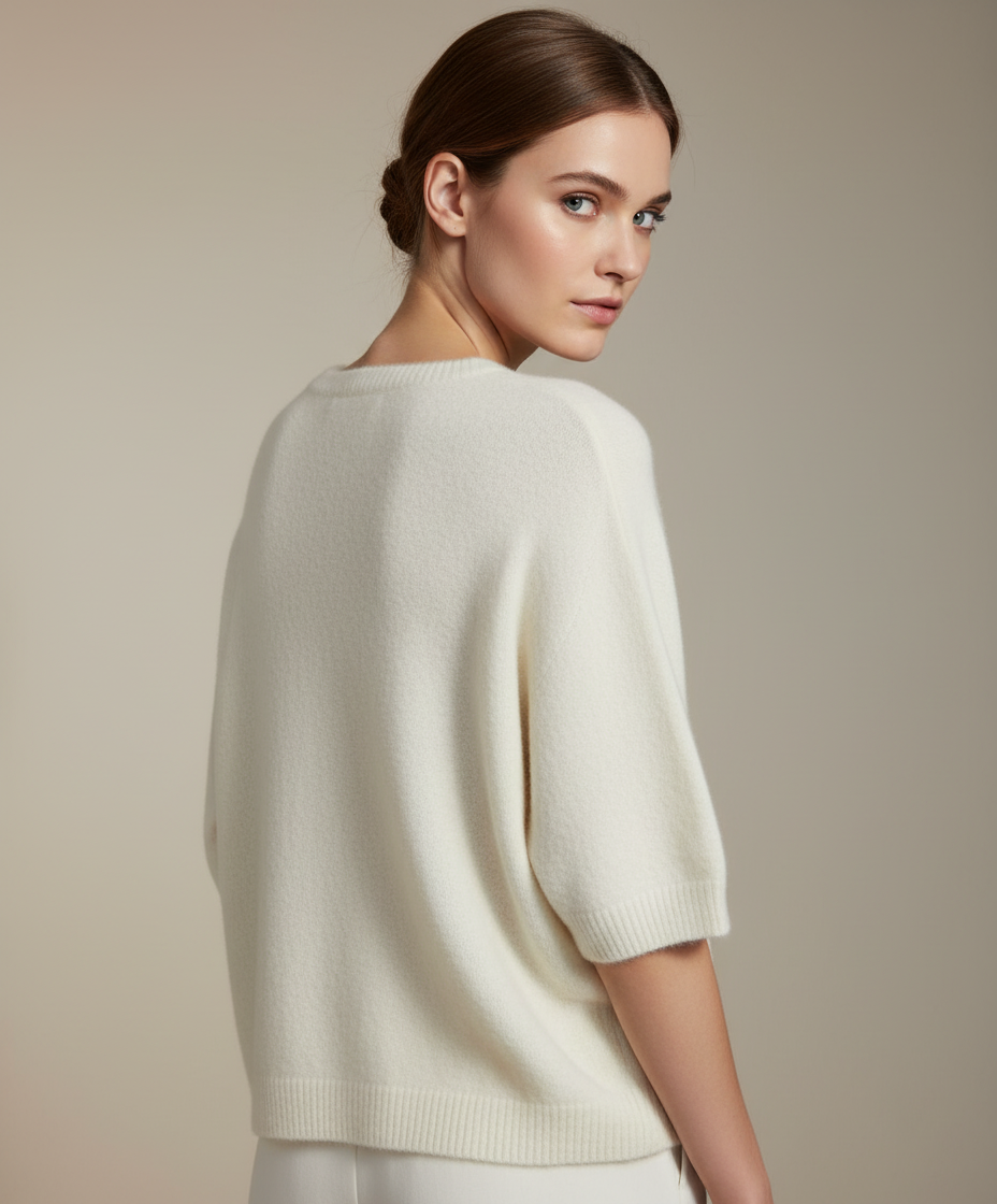 NOELINE Pull Alpaga manches courtes