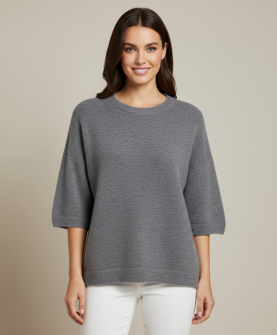 NOELINE Pull Alpaga manches courtes