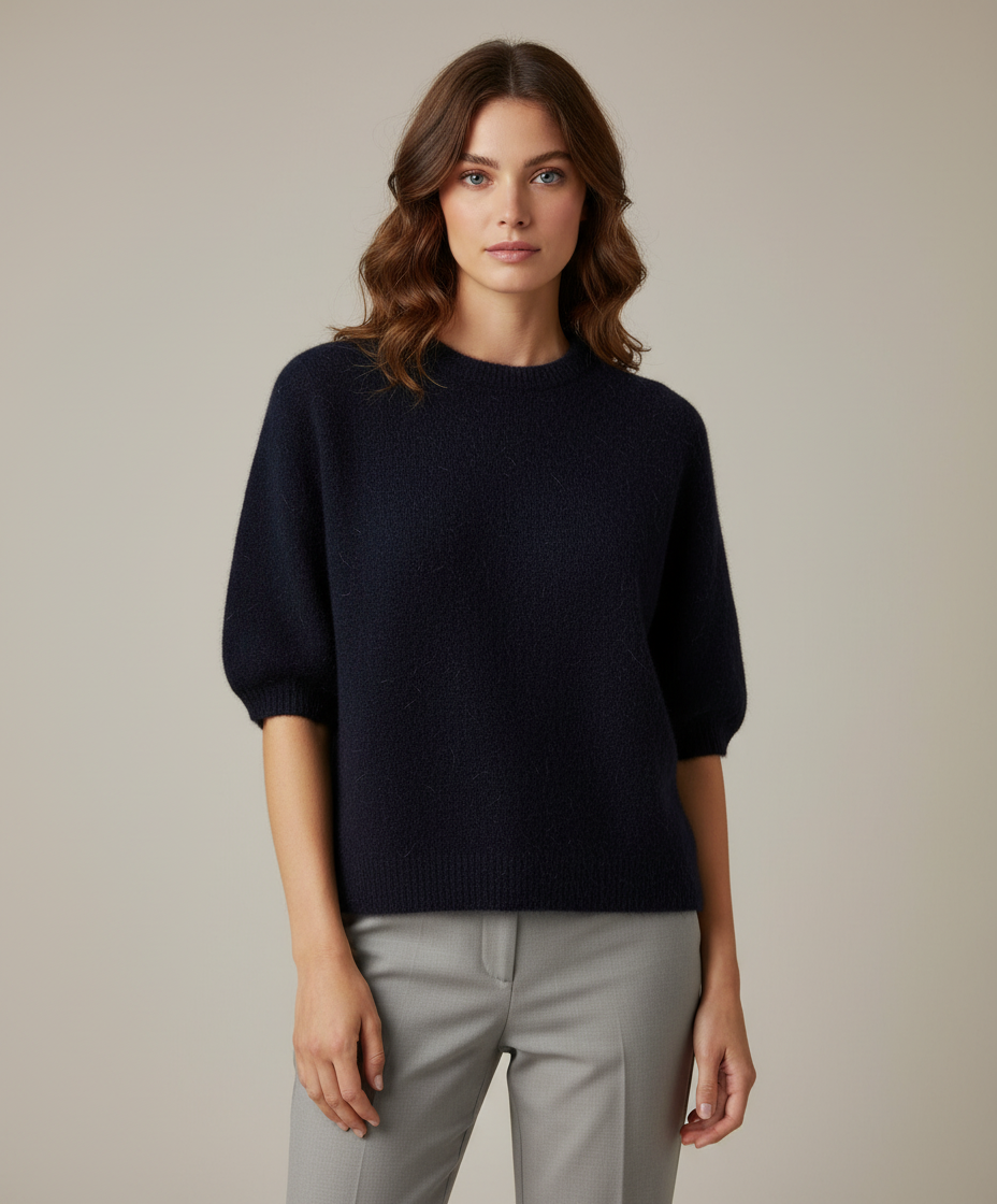 NOELINE Pull Alpaga manches courtes
