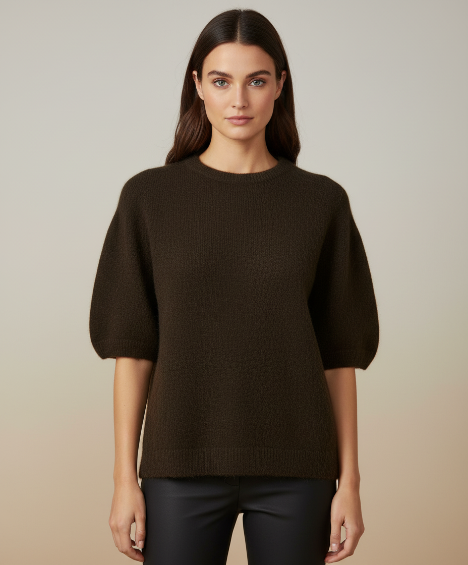 NOELINE Pull Alpaga manches courtes