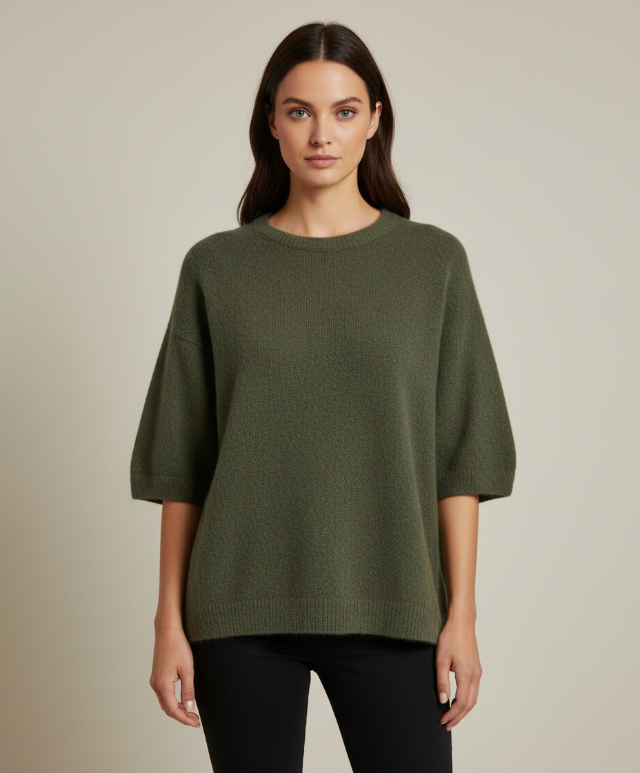 NOELINE Pull Alpaga manches courtes