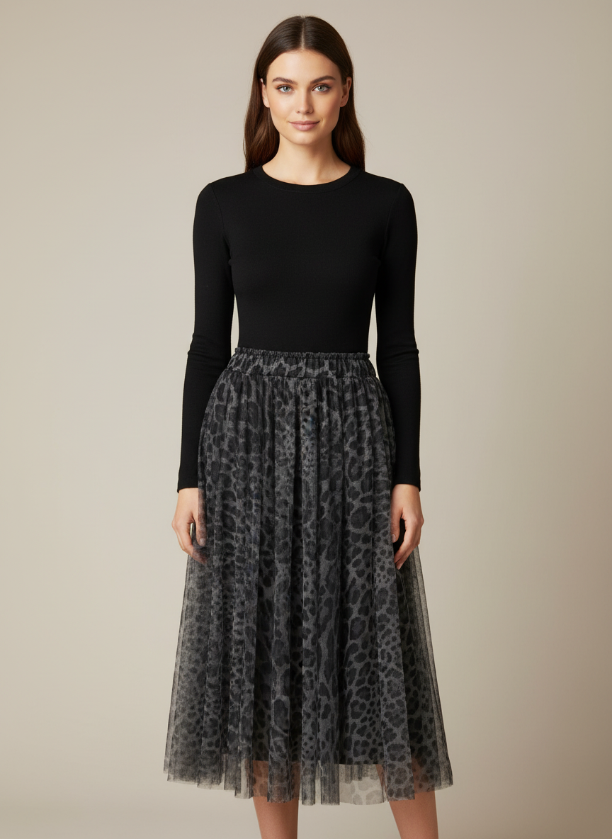 Miss Carla jupe tulle étoile/lune