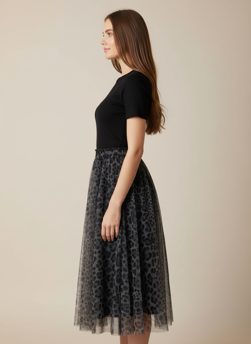 Miss Carla jupe tulle étoile/lune