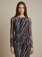 Loriane robe tigrée tulle