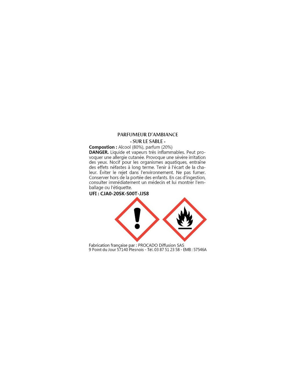 les lumières du temps Spray d'ambiance 100 ml Musc blanc